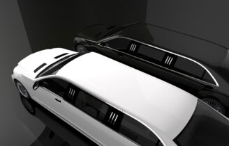 Black-And-White-Limousine